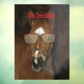 Humorales Rauch von Pferden Fensteraufkleber (Blatt 3)