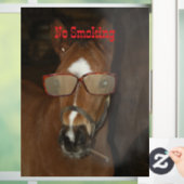 Humorales Rauch von Pferden Fensteraufkleber (Zuhause)