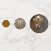 Humorales Rauch von Pferden Zigarrenkonfetti Konfetti (Rückseiten)