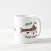 Humorales Regenbogenforelle-Design Kaffeetasse (VorderseiteRechts)