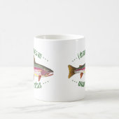 Humorales Regenbogenforelle-Design Kaffeetasse (Mittel)
