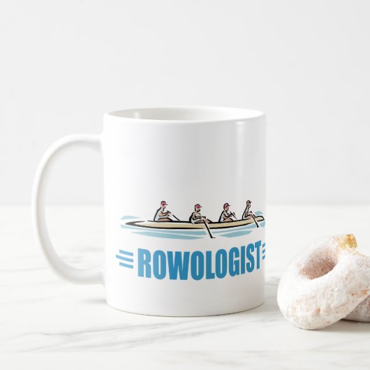 Humorales Rudern Kaffeetasse (Mit Donut)