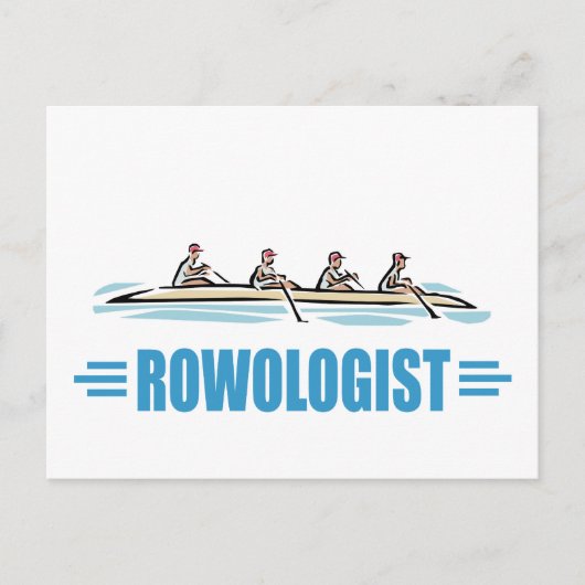 Humorales Rudern Postkarte (Vorderseite)