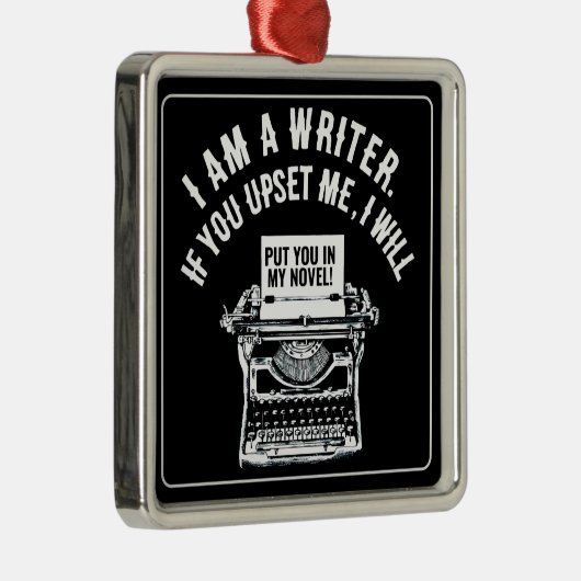 Humorales Schriftstellerangebot Ornament Aus Metall (Rechts)