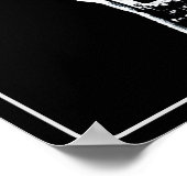 Humorales Schriftstellerangebot Poster (Ecke)