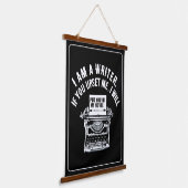 Humorales Schriftstellerangebot Wandteppich Mit Holzrahmen (Gewinkelt)