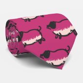 Humorales Schweinejahr Geburtstag wählen Krawatte (Gerollt)