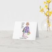 Humorales Shopping Queen Card Karte (Gelbe Blume)