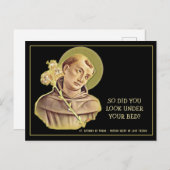 Humorales St. Anthony Religious Katholic Gebet Postkarte (Vorne/Hinten)