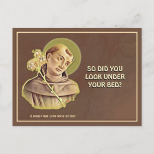 Humorales St. Anthony Religious Katholic Gebet Postkarte