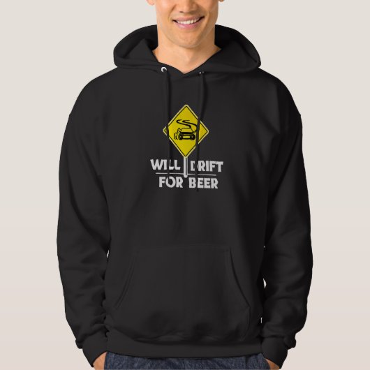 Humorales Statement Drift Car Racing Hoodie (Vorderseite)