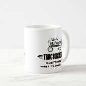 Humorales Traktorrennen Kaffeetasse (VorderseiteRechts)