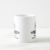 Humorales Traktorrennen Kaffeetasse (Mittel)