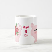 Humorales Weihnachtsschwein mit Sprichwort Kaffeetasse (Mittel)