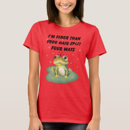 Humorativer Frosch-T - Shirt für Südliches Sprichw