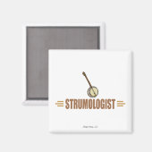 Humore Banjo Player Magnet (Vorderseite/Rückseite)