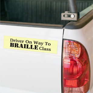Humore Braille-Klasse Autoaufkleber
