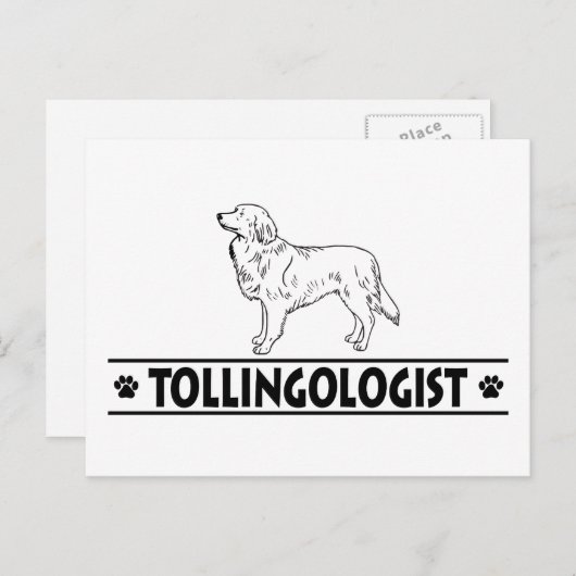 Humore Duck Tolling Retriever Postkarte (Vorne/Hinten)