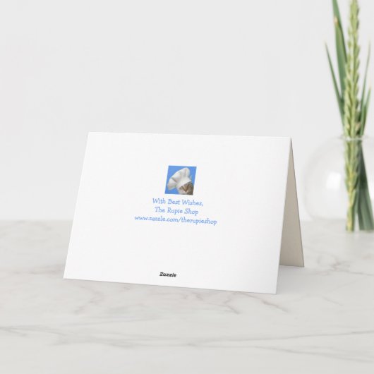 Humore Gänse Geburtstag Karte (Rückseite)