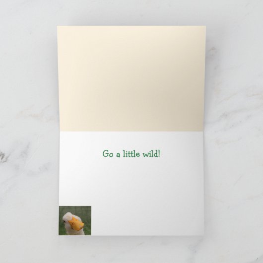 Humore Gänse Geburtstag Karte (Innenseite)