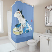 Humore japanische Katzenbäder II Duschvorhang (Beispiel)