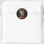 Humore Karate Theme Runder Aufkleber (Tasche)