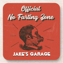 Humore No Fark Zone Red Getränkeuntersetzer