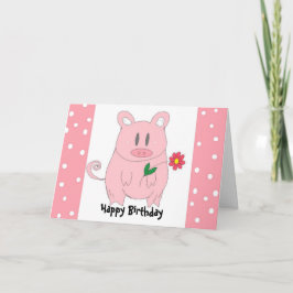 Humore Piggy Birthday Karte