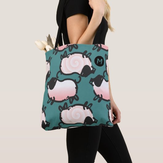 Humorer 1 Schweinjahr 2019 Monogramm Farbtasche au Tasche (Von Nahem)