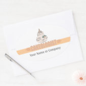 Humorer Baker Ovaler Aufkleber (Umschlag)