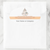 Humorer Baker Ovaler Aufkleber (Tasche)