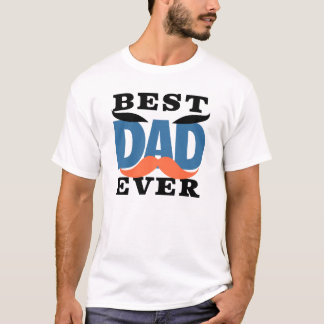 Humorer Black and White "Best Vater Ever" Hat T-Shirt