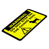 Humorer Chihuahua-Garde Hund warnend Sonnensigne Magnet (Linke Seite)