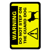 Humorer Chihuahua-Garde Hund warnend Sonnensigne Magnet (Vertikal)