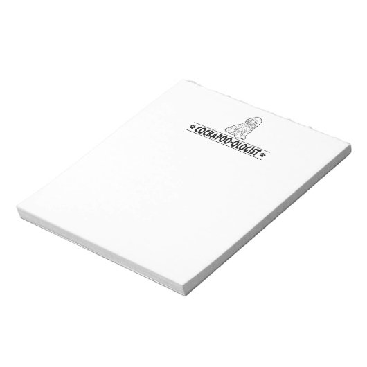Humorer Cockapoo Notizblock (Rotiert)