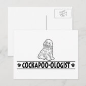 Humorer Cockapoo Postkarte (Vorne/Hinten)