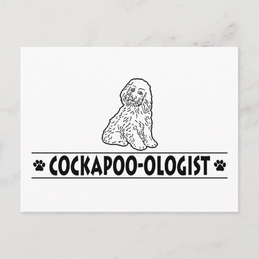 Humorer Cockapoo Postkarte (Vorderseite)