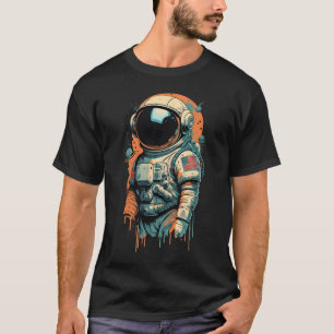 Humorer Erdschützer Superhelden Astronaut T-Shirt