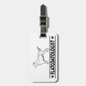 Humorer flacher Retriever Gepäckanhänger (Vorderseite vertikal)