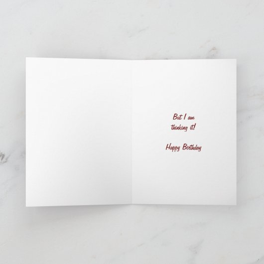 Humorer Freund zum Geburtstag Karte (Innenseite)