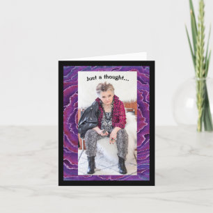 Humorer Gedanke an die Winter/Sommer Grußkarte Karte