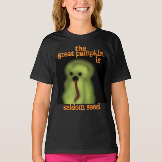 Humorer Ghost Marvin Great Pumpkin Seltene Saatgut T-Shirt (Vorderseite)