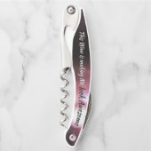 Humorer Glam Wein macht mich Phantastisch Rose aus Kellnermesser (Vorderseite)