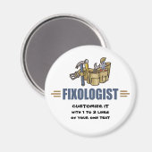 Humorer Handyman Magnet (Vorderseite/Rückseite)