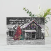 Humorer Holiday Moving Fixer Oberer neuer Zuhause Ankündigung (Stehend Vorderseite)