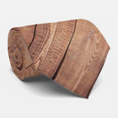 Humorer Holzlook Krawatte (Gerollt)