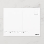 Humorer Irlands Wettervorhersage Postkarte (Rückseite)