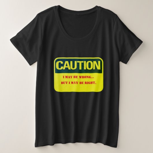 Humorer Komfort Zone Plus Size T - Shirt (Design vorne)