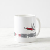 Humorer Messer-Sammler Kaffeetasse (VorderseiteRechts)
