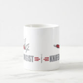 Humorer Messer-Sammler Kaffeetasse (Mittel)